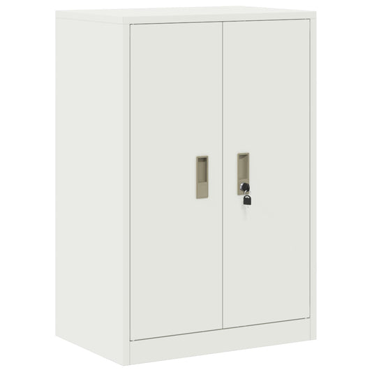 vidaXL Storage Cabinet White 60 x 40 x 90 cm Steel