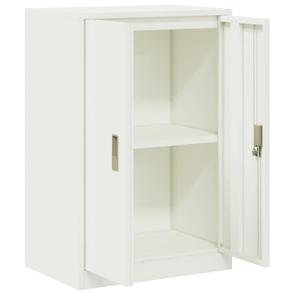 vidaXL Storage Cabinet White 60 x 40 x 90 cm Steel