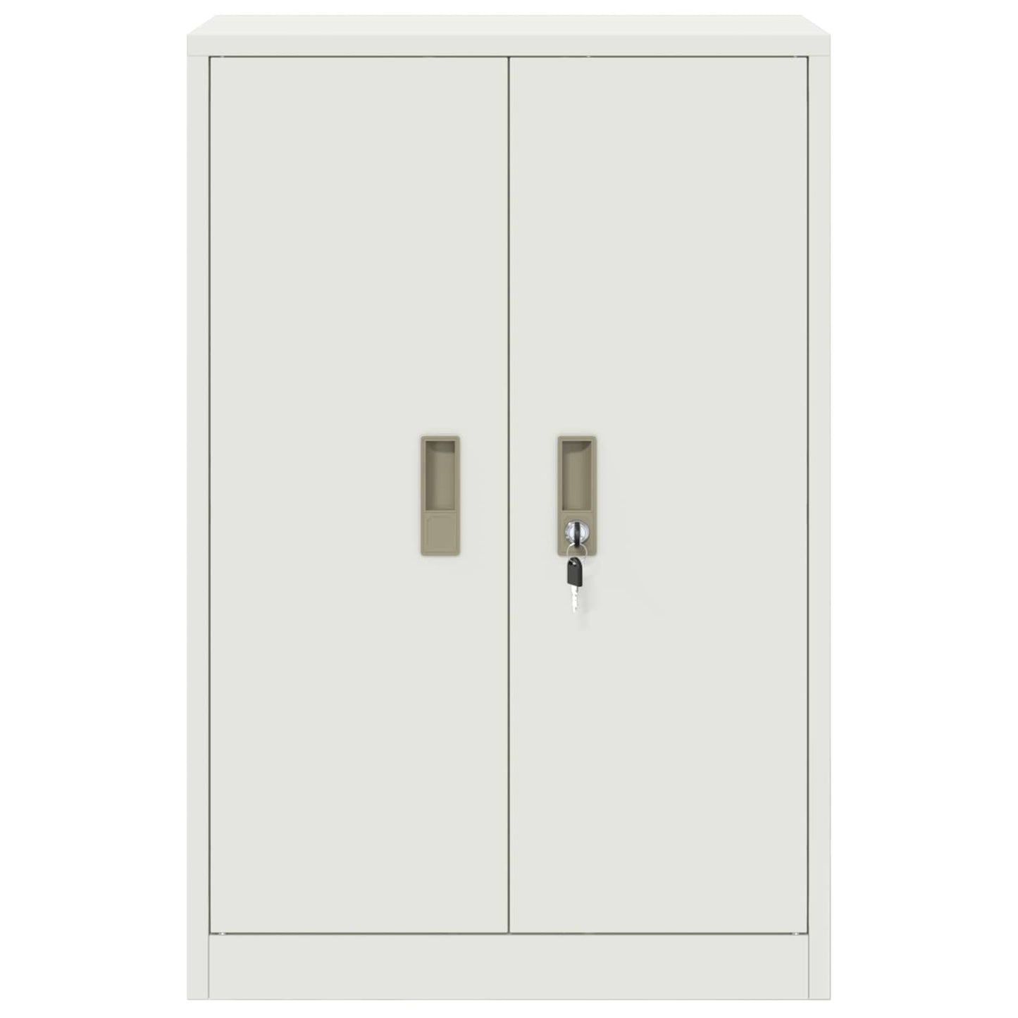 vidaXL Storage Cabinet White 60 x 40 x 90 cm Steel