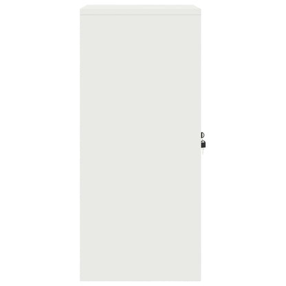 vidaXL Storage Cabinet White 60 x 40 x 90 cm Steel