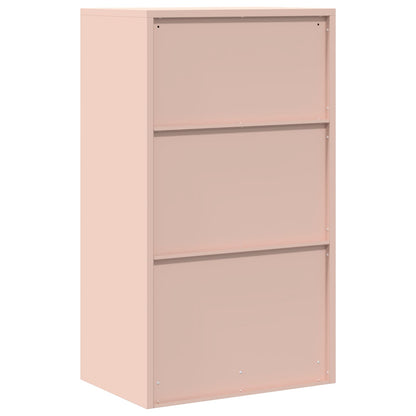 vidaXL Storage Cabinet Pink 60 x 40 x 90 cm Steel