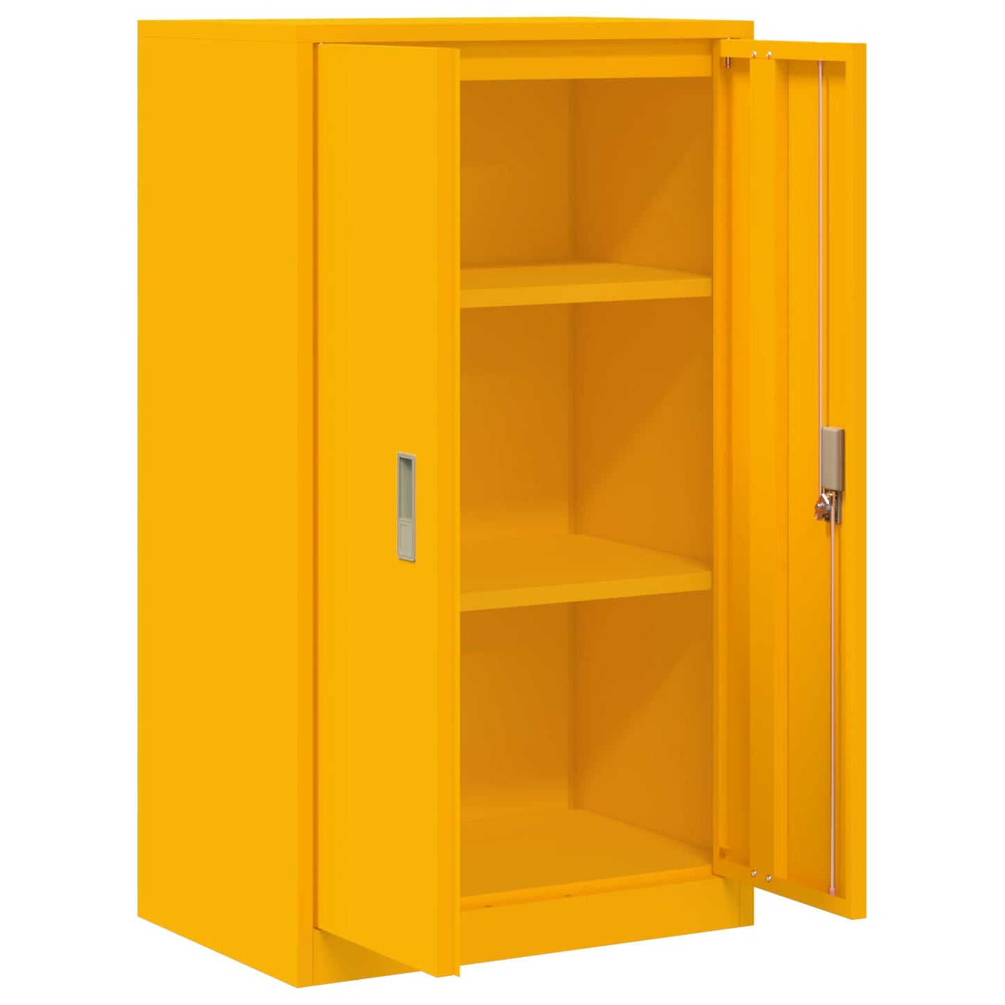 vidaXL Storage Cabinet Mustard Yellow 60 x 40 x 105 cm Steel