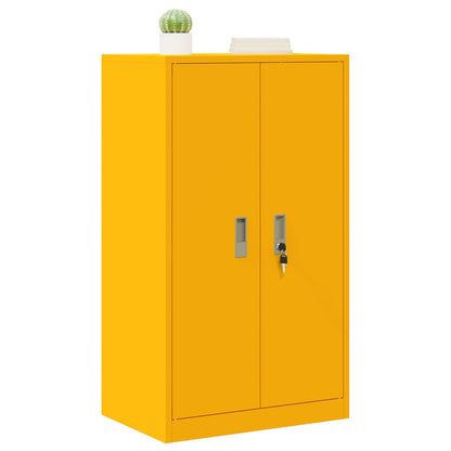 vidaXL Storage Cabinet Mustard Yellow 60 x 40 x 105 cm Steel