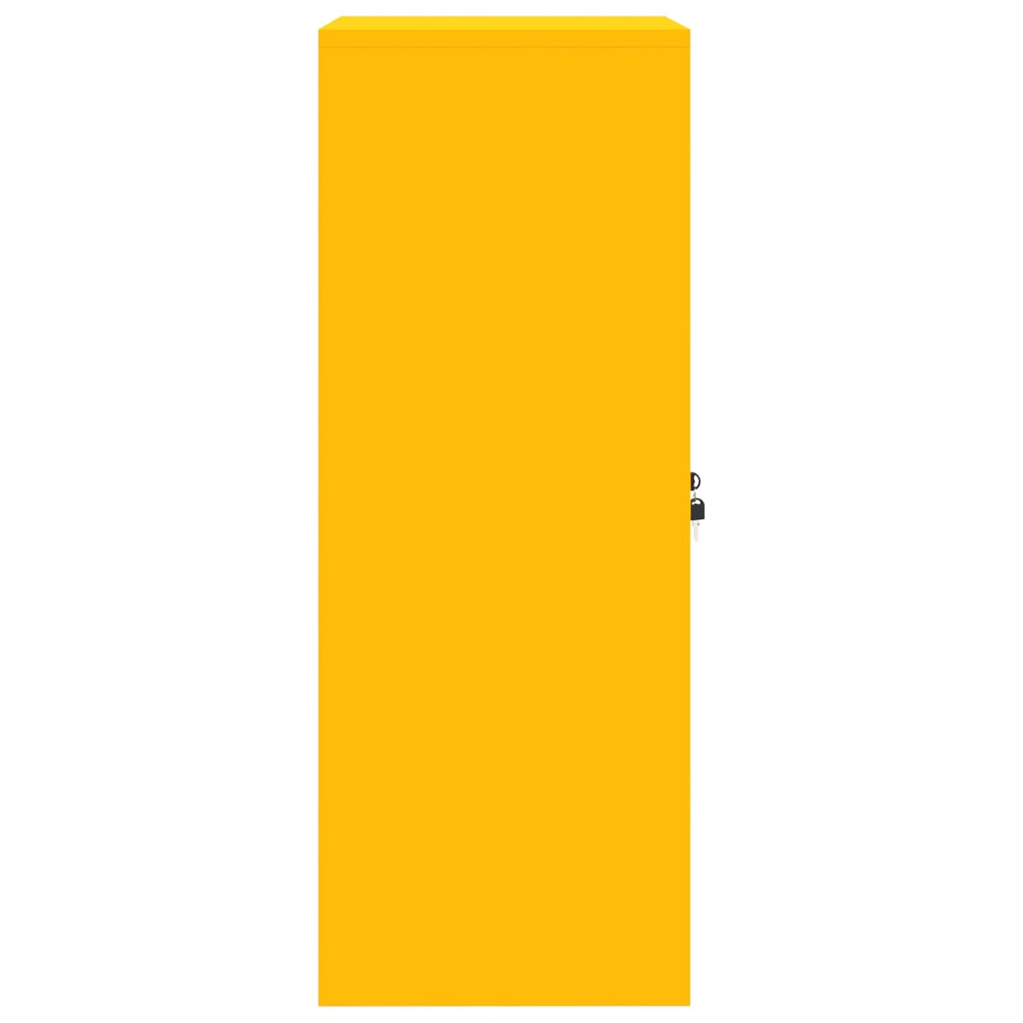 vidaXL Storage Cabinet Mustard Yellow 60 x 40 x 105 cm Steel