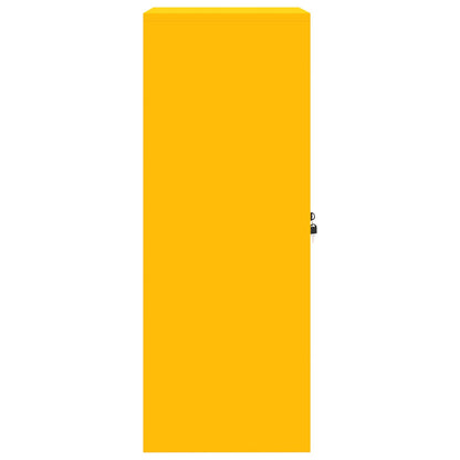 vidaXL Storage Cabinet Mustard Yellow 60 x 40 x 105 cm Steel