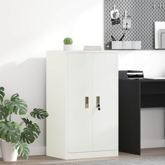 vidaXL Storage Cabinet White 60 x 40 x 105 cm Steel