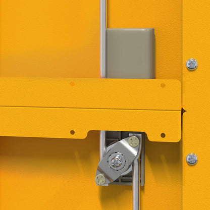 vidaXL Storage Cabinet Mustard Yellow 60 x 40 x 140 cm Steel