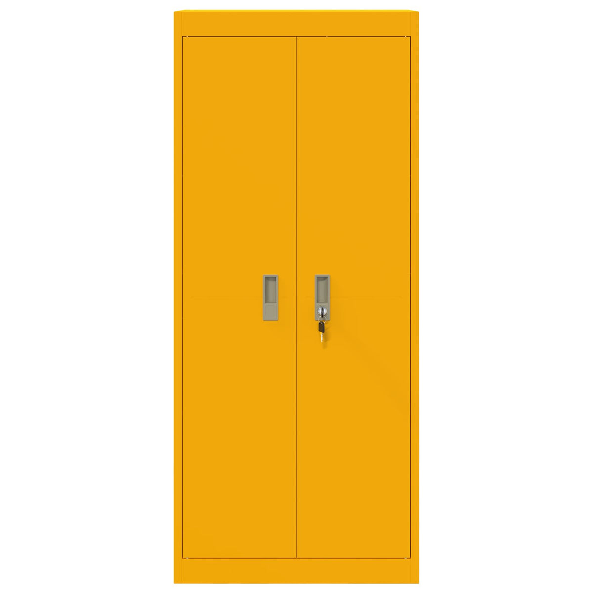 vidaXL Storage Cabinet Mustard Yellow 60 x 40 x 140 cm Steel