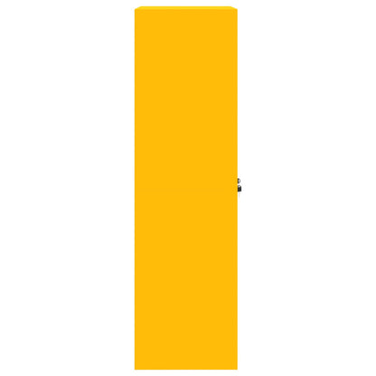vidaXL Storage Cabinet Mustard Yellow 60 x 40 x 140 cm Steel