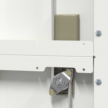 vidaXL Storage Cabinet White 60 x 40 x 140 cm Steel