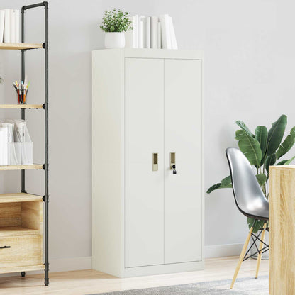 vidaXL Storage Cabinet White 60 x 40 x 140 cm Steel