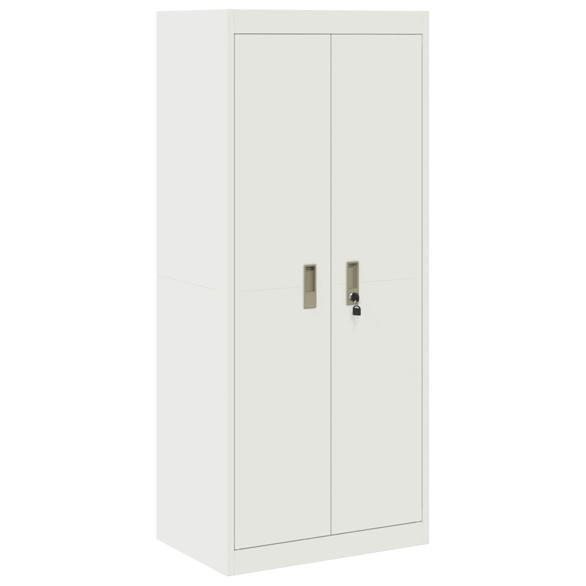 vidaXL Storage Cabinet White 60 x 40 x 140 cm Steel