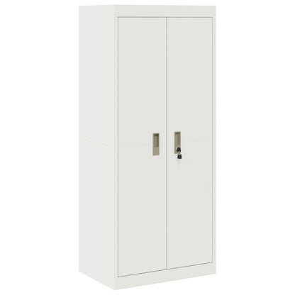 vidaXL Storage Cabinet White 60 x 40 x 140 cm Steel