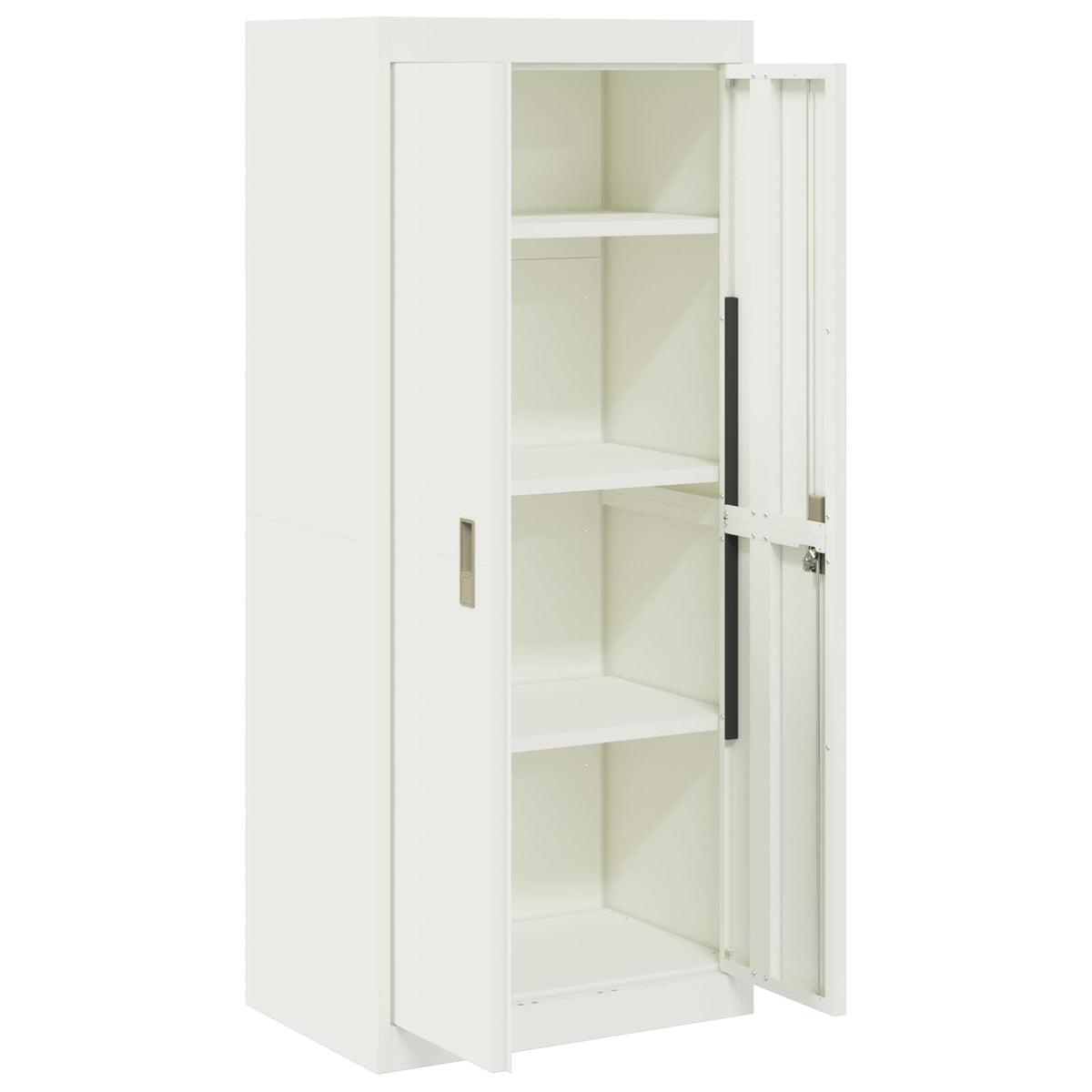 vidaXL Storage Cabinet White 60 x 40 x 140 cm Steel