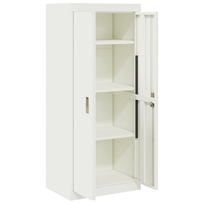 vidaXL Storage Cabinet White 60 x 40 x 140 cm Steel