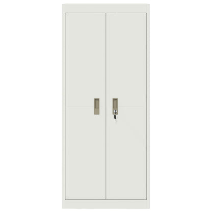 vidaXL Storage Cabinet White 60 x 40 x 140 cm Steel