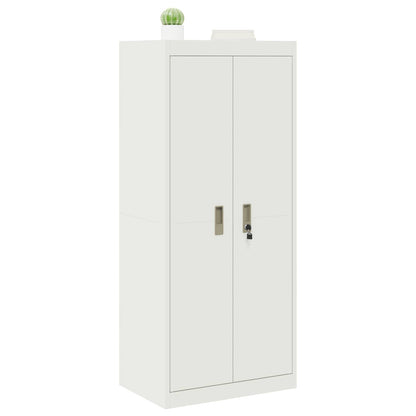 vidaXL Storage Cabinet White 60 x 40 x 140 cm Steel