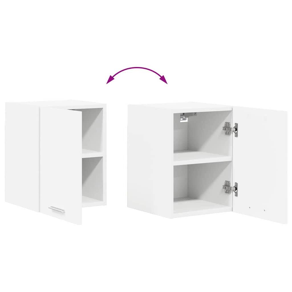 vidaXL Hanging Cabinet 2 pcs White 30 x 31 x 40 cm Engineered Wood