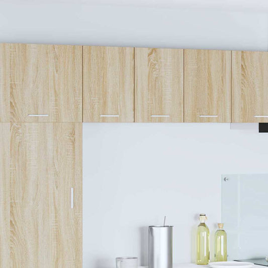 vidaXL Hanging Cabinet Sonoma Oak and White 30 x 31 x 40 cm