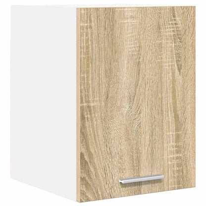 vidaXL Hanging Cabinet Sonoma Oak and White 30 x 31 x 40 cm