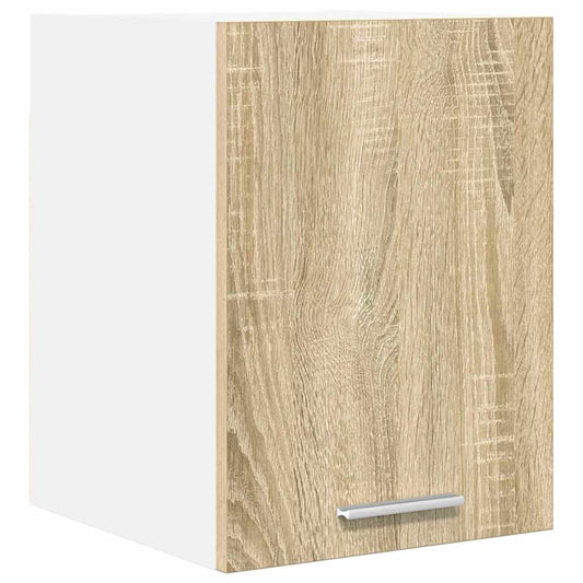 vidaXL Hanging Cabinet Sonoma Oak and White 30 x 31 x 40 cm