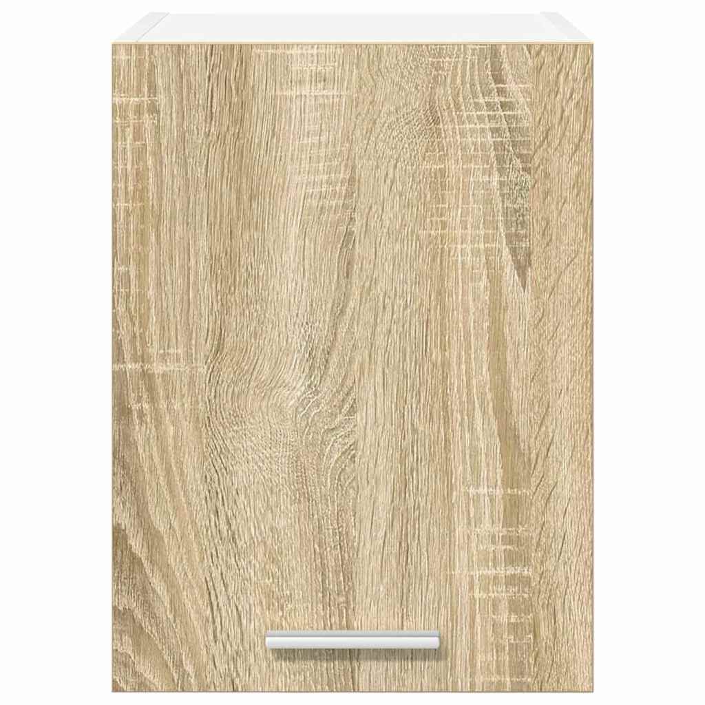 vidaXL Hanging Cabinet Sonoma Oak and White 30 x 31 x 40 cm
