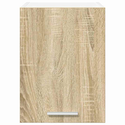 vidaXL Hanging Cabinet Sonoma Oak and White 30 x 31 x 40 cm