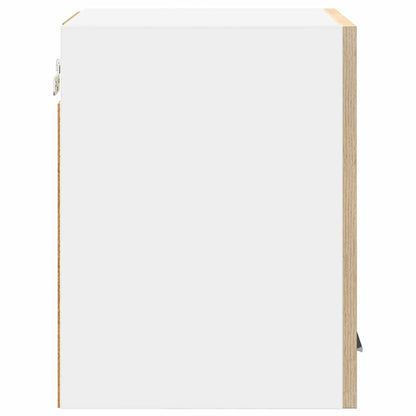 vidaXL Hanging Cabinet Sonoma Oak and White 30 x 31 x 40 cm