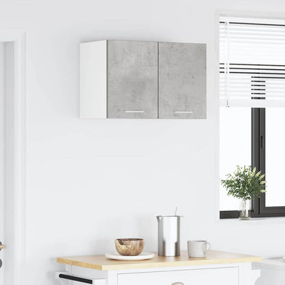 vidaXL Hanging Cabinet Concrete Grey and White 30 x 31 x 40 cm