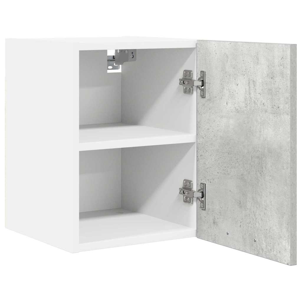 vidaXL Hanging Cabinet Concrete Grey and White 30 x 31 x 40 cm