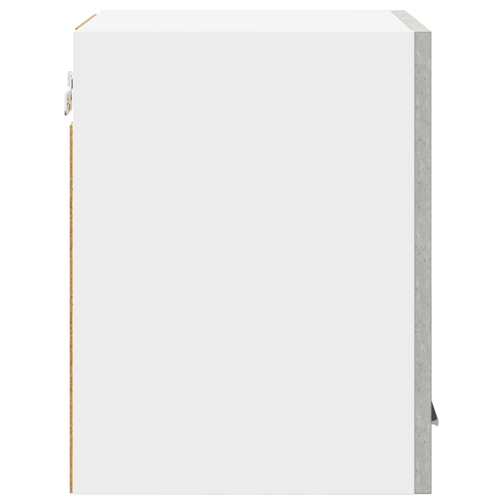 vidaXL Hanging Cabinet Concrete Grey and White 30 x 31 x 40 cm