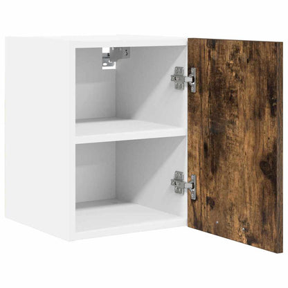 vidaXL Hanging Cabinet 2 pcs Smoked Oak and White 30 x 31 x 40 cm