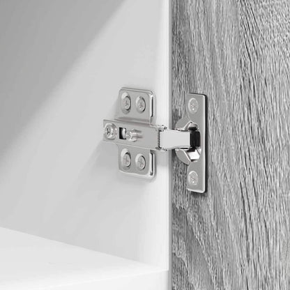 vidaXL Hanging Cabinet with Door Grey Sonoma and White 30 x 31 x 40 cm