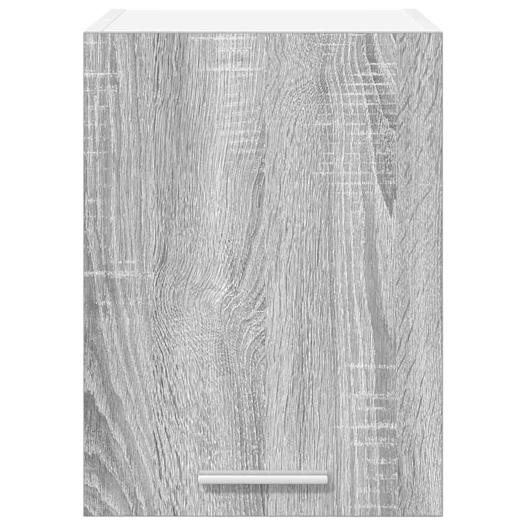 vidaXL Hanging Cabinet 2 pcs Grey Sonoma and White 30 x 31 x 40 cm