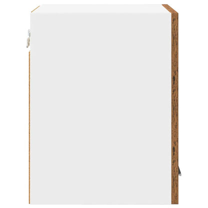 vidaXL Hanging Cabinet with Storage Old Wood and White 30 x 31 x 40 cm