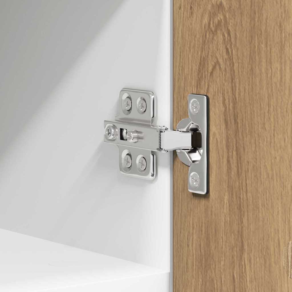 vidaXL Hanging Cabinet Artisan Oak and White 30 x 31 x 40 cm