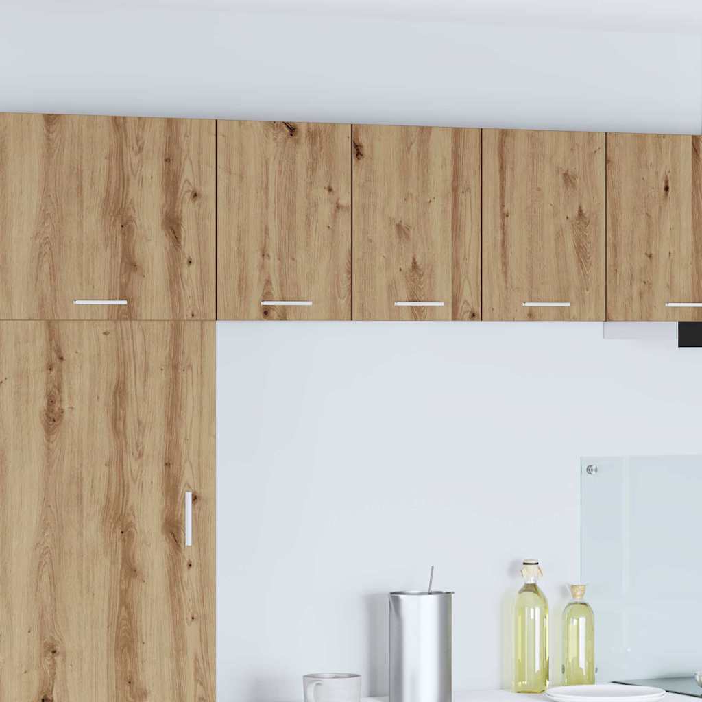 vidaXL Hanging Cabinet Artisan Oak and White 30 x 31 x 40 cm
