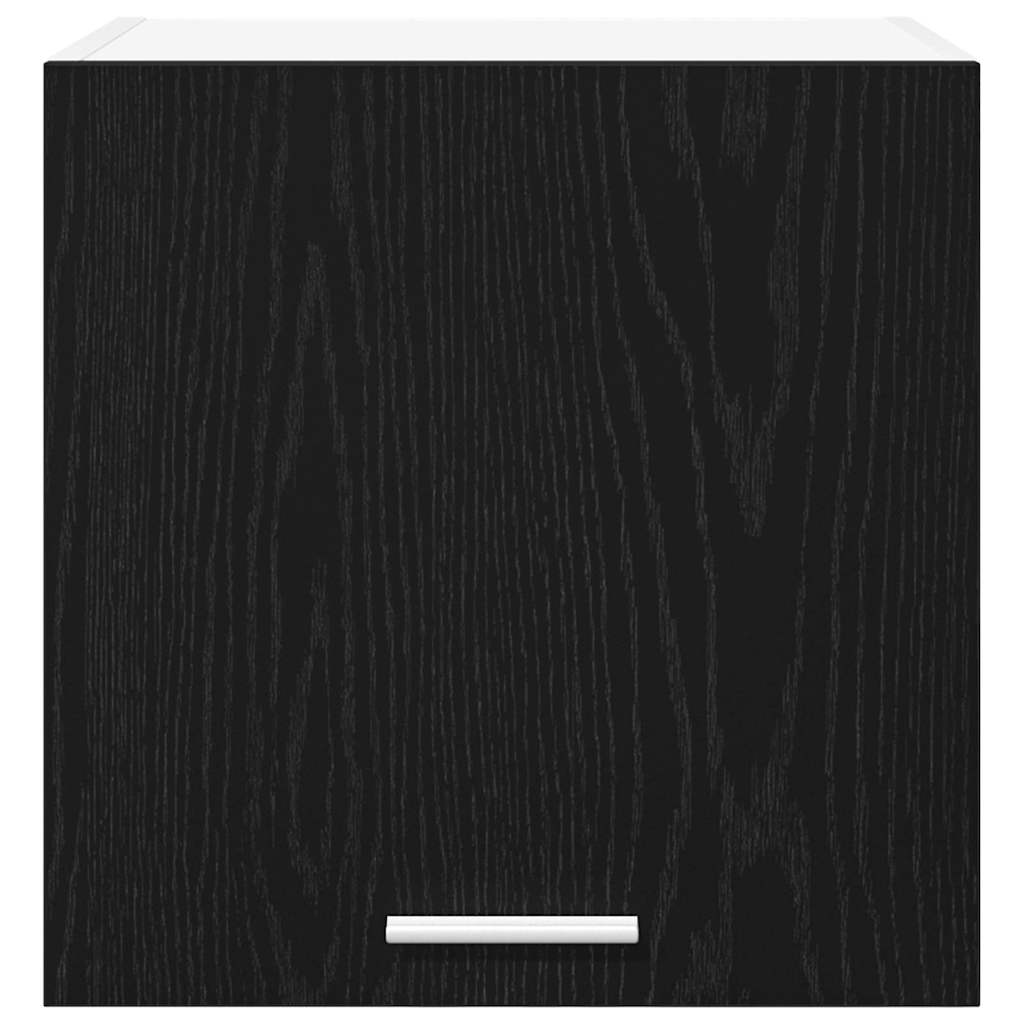 vidaXL Hanging Cabinet Black Oak and White 40 x 31 x 40 cm