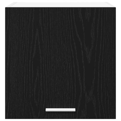 vidaXL Hanging Cabinet Black Oak and White 40 x 31 x 40 cm