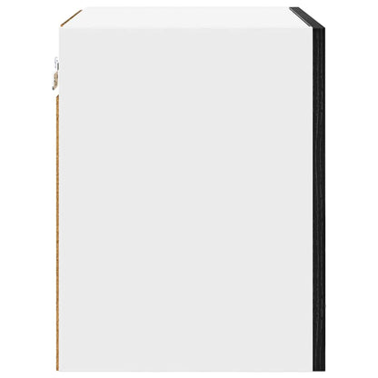 vidaXL Hanging Cabinet Black Oak and White 40 x 31 x 40 cm