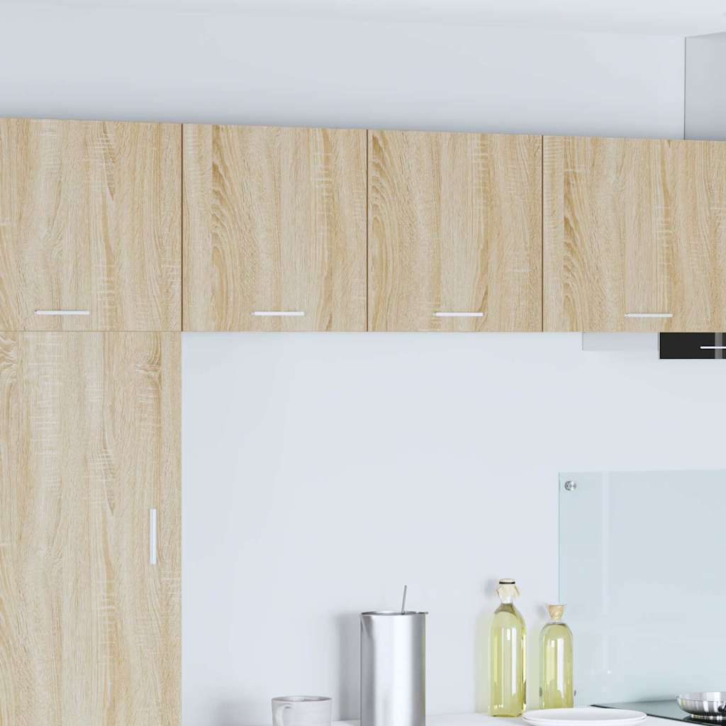 vidaXL Hanging Cabinet Sonoma Oak and White 40 x 31 x 40 cm