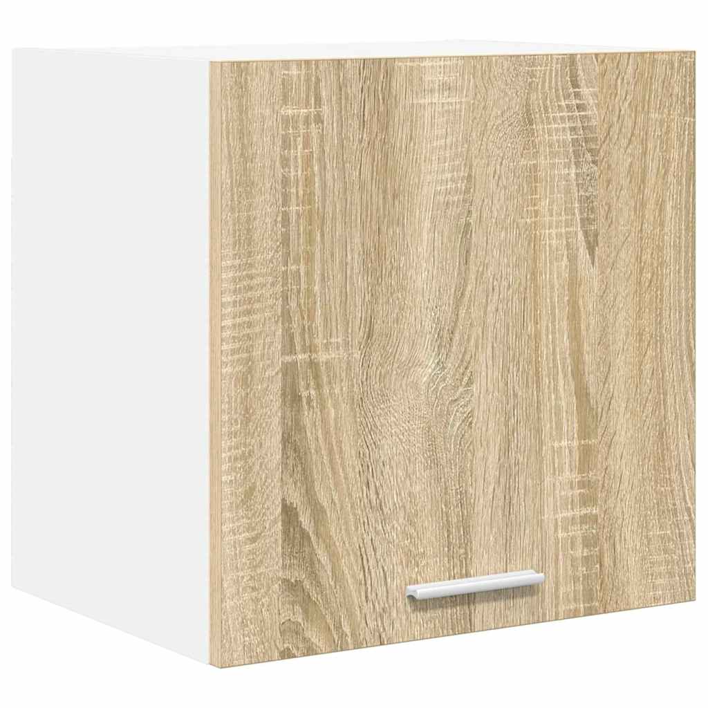 vidaXL Hanging Cabinet Sonoma Oak and White 40 x 31 x 40 cm
