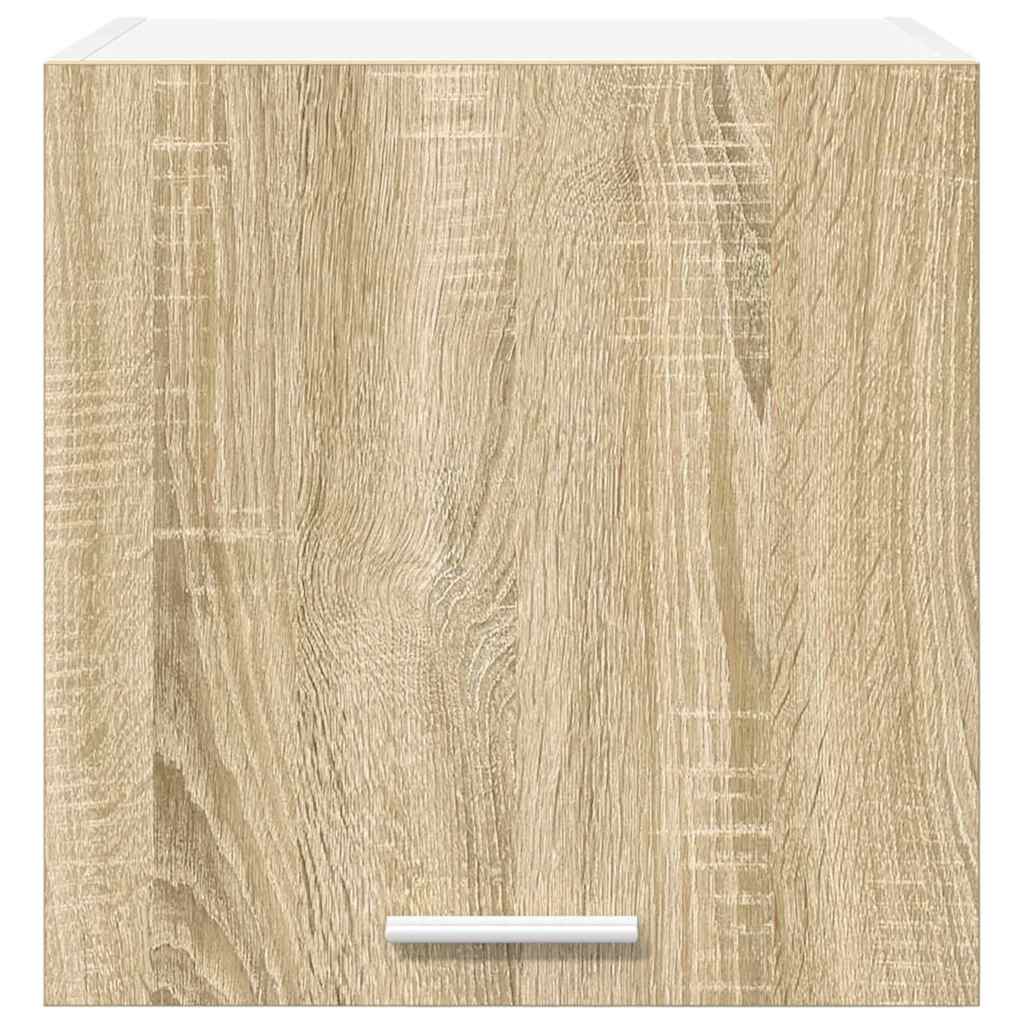vidaXL Hanging Cabinet Sonoma Oak and White 40 x 31 x 40 cm