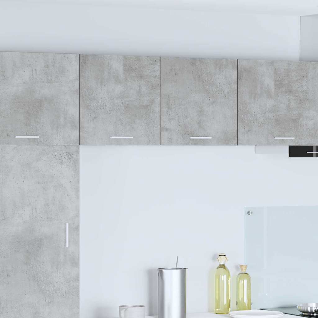 vidaXL Hanging Cabinet Concrete Grey and White 40 x 31 x 40 cm