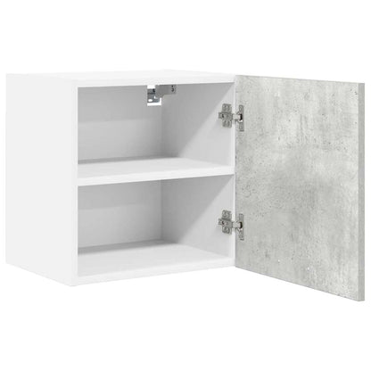 vidaXL Hanging Cabinet Concrete Grey and White 40 x 31 x 40 cm