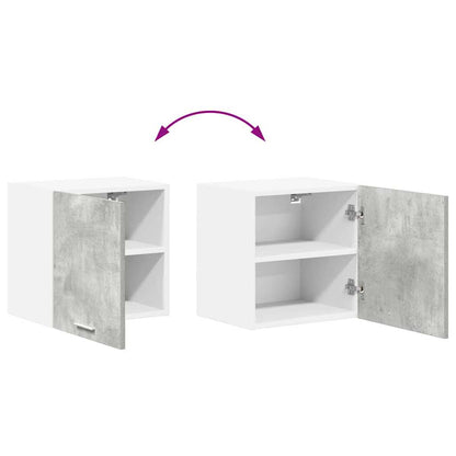vidaXL Hanging Cabinet Concrete Grey and White 40 x 31 x 40 cm
