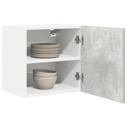 vidaXL Hanging Cabinet Concrete Grey and White 40 x 31 x 40 cm
