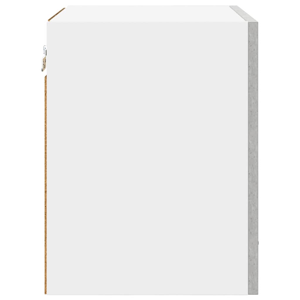 vidaXL Hanging Cabinet Concrete Grey and White 40 x 31 x 40 cm