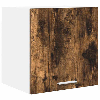 vidaXL Hanging Cabinet 2 pcs Smoked Oak and White 40 x 31 x 40 cm