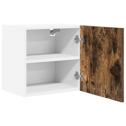 vidaXL Hanging Cabinet 2 pcs Smoked Oak and White 40 x 31 x 40 cm